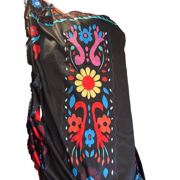 NWOT-Floral Black Maxi Dress - Picture 8 of 9